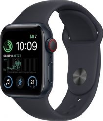 Smartwatch Apple Watch SE 2022 GPS + Cellular 40mm Midnight Alu Sport Czarny (MNPL3WB/A). Czarne zegarki smartwatch Apple. Za 2,408.73 zł.