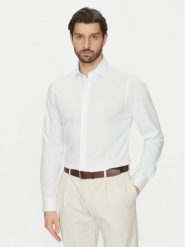 Michael Kors Koszula MD0MD91498 Biały Slim Fit. Białe koszule męskie Michael Kors, m, bez wzorów, z bawełny, bez kołnierzyka, bez ramiączek. Za 319.99 zł.