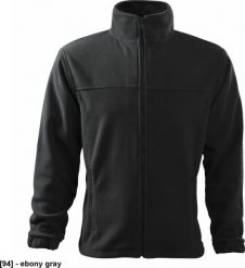 RIMECK Jacket 501 - ADLER - Polar męski, 280 g/m, 100% poliester - ebony gray M. Szare bluzy z polaru męskie RIMECK, m, bez wzorów, z polaru, bez ramiączek, bez kaptura. Za 63.04 zł.