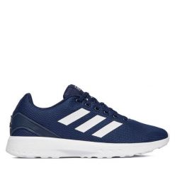 Buty do biegania adidas. Niebieskie buty do biegania męskie ADIDAS, bez wzorów, bez zapięcia, do biegania. Za 239.99 zł.