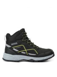 Regatta Trekkingi Vendeavour Boot RMF807 Czarny. Czarne buty trekkingowe męskie Regatta, bez wzorów, ze skóry, bez zapięcia, trekkingowe. Za 289.99 zł.