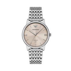 Zegarek Emporio Armani. Szare zegarki męskie Emporio Armani, z meshu, srebrne. Za 1,899.00 zł.