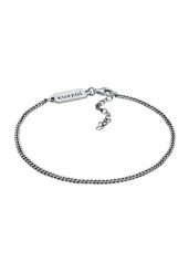 KUZZOI Męski łańcuszek pancerka Basic Minimal regulowany w srebrze 925 Sterling Silver Bransoletki 1 ct Męskie. Szare biżuteria dla mężczyzn KUZZOI, z materiału, srebrne. Za 211.64 zł.