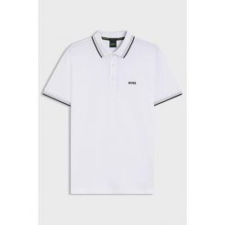 Polo BOSS Paddy Open White (50469055-111). Białe koszulki polo męskie Boss, m, bez wzorów, sportowe, bez kołnierzyka, bez ramiączek. Za 319.00 zł.
