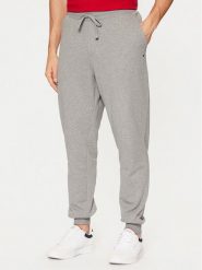 Tommy Hilfiger Spodnie dresowe Terry MW0MW37236 Szary Regular Fit. Szare spodnie dresowe męskie Tommy Hilfiger, bez wzorów, z bawełny. Za 359.99 zł.