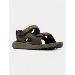 Sandały męskie Columbia KONOS HIKER 3-STRAP. Brązowe buty zimowe męskie Columbia, na lato, bez wzorów, sportowe, bez obcasa, bez zapięcia. Za 315.65 zł.