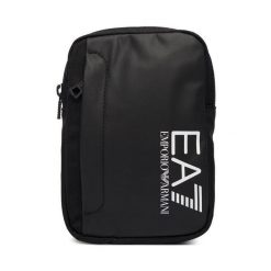 Saszetka EA7 Emporio Armani. Czarne torby męskie na ramię EA7 Emporio Armani, bez wzorów, młodzieżowe, małe. Za 349.99 zł.