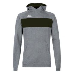 Bluza z kapturem Kappa Daccio. Czarne bluzy nierozpinane męskie Kappa, m, bez wzorów, z kapturem. Za 263.50 zł.