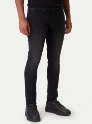 HUGO Jeansy 50547254 Czarny Extra Slim Fit. Czarne jeansy męskie Hugo, bez wzorów, z bawełny. Za 579.99 zł.