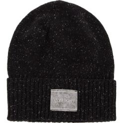 Czapka CALVIN KLEIN - Neps Beanie K50K504126 001. Czarne czapki męskie Calvin Klein, z jedwabiu. Za 199.00 zł.