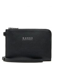 Guess Saszetka PMBATU P5231 Czarny. Czarne saszetki męskie Guess, z aplikacjami, ze skóry. Za 159.99 zł.