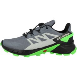Buty do biegania męskie Salomon Supercross 4. Szare buty do biegania męskie Salomon, bez wzorów, z materiału, bez zapięcia, do biegania. Za 654.00 zł.