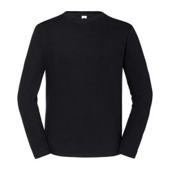 Koszulka Z Długim Rękawem Unisex Dla Dorosłych Iconic 195. Czarne koszulki męskie z długim rękawem Fruit of the Loom, xs, bez wzorów, sportowe, bez kołnierzyka, bez ramiączek. Za 62.99 zł.