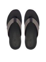 Skechers Japonki 229267/TPBK Czarny. Czarne klapki i japonki męskie Skechers, bez wzorów, z materiału. Za 199.99 zł.