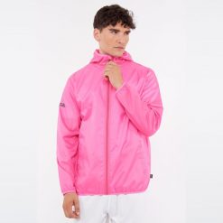 Kurtka przeciwdeszczowa męska ATACAMA przeciwwiatrowa. Czerwone kurtki męskie Legea, na zimę, m, bez wzorów, z poliesteru, do biegania. W wyprzedaży za 100.50 zł.