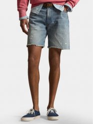 Polo Ralph Lauren Szorty jeansowe 710P08162001 Niebieski Regular Fit. Niebieskie szorty męskie Polo Ralph Lauren, bez wzorów, z bawełny. Za 728.99 zł.