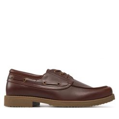 Mokasyny Jack & Jones. Brązowe mokasyny męskie Jack & Jones, bez zapięcia. Za 129.99 zł.