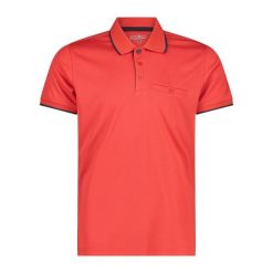 Polo CMP. Czarne koszulki polo męskie CMP, na lato, m, bez wzorów, bez kołnierzyka, bez ramiączek. Za 192.00 zł.