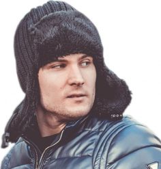 Nandy Nandy Czapka Męska Ciepła Uszatka Czarna. Czarne czapki męskie Nandy, na zimę, bez wzorów. Za 80.98 zł.