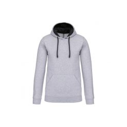 Kontrastowa bluza z kapturem Kariban. Czarne bluzy z kapturem męskie KARIBAN, m, bez wzorów, z kapturem. Za 177.50 zł.