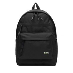 Plecak Lacoste. Czarne plecaki męskie Lacoste, bez wzorów. Za 359.99 zł.