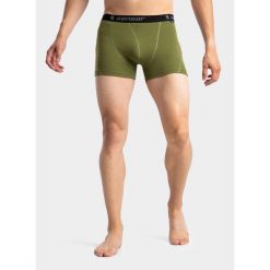Bokserki termoaktywne męskie Sensor Merino DF Boxers. Zielone bielizna termoaktywna męska Sensor, m, bez wzorów, bez ramiączek. Za 140.99 zł.