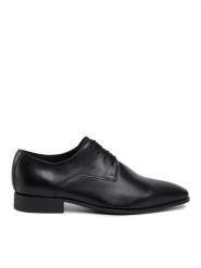 Geox Półbuty U High Life B U0299B 00043 C9999 Czarny. Czarne eleganckie półbuty męskie Geox, ze skóry, wizytowe, bez obcasa, bez zapięcia. Za 269.99 zł.
