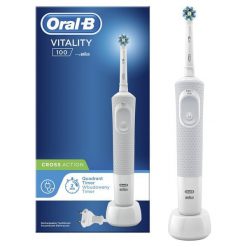 Oral-B Elektryczna Szczoteczka Do Zębów Vitality 100 Crossaction, White. Białe szczoteczki elektryczne ORAL-B. W wyprzedaży za 79.00 zł.