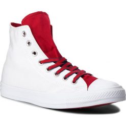 Trampki CONVERSE - Ctas Hi 160466C White/Gym Red/Navy. Białe trampki męskie Converse, z gumy, klasyczne. W wyprzedaży za 219.00 zł.