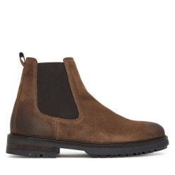 Sztyblety Marc O'Polo. Brązowe sztyblety męskie Marc O'Polo, bez obcasa, bez zapięcia. Za 649.99 zł.