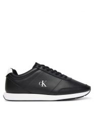Calvin Klein Sneakersy Retro Runner Ess Lth YM0YM01355 Czarny. Czarne buty sportowe na co dzień męskie Calvin Klein, m, bez wzorów, ze skóry, retro, bez ramiączek, bez kaptura. Za 339.99 zł.