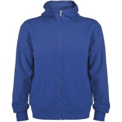 Bluza Z Kapturem Dla Dorosłych Unisex Montblanc Z Pełnym Zamkiem Błyskawicznym. Niebieskie bluzy z kapturem męskie ROLY, l, bez wzorów, z kapturem. Za 114.99 zł.
