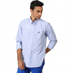 Koszula w kolorze jasnoniebieskim. Niebieskie koszule męskie AVVA, Dewberry, button down. Za 129.95 zł.