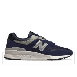 Trenerzy New Balance 997h. Niebieskie buty do biegania męskie New Balance, bez wzorów, z materiału, bez zapięcia, do biegania. Za 546.00 zł.