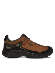 Keen Trekkingi Targhee IV Waterproof Hiking Shoe 1028997 Brązowy. Brązowe buty trekkingowe męskie Keen, bez wzorów, z nubiku, sportowe, bez obcasa, bez zapięcia. Za 559.99 zł.