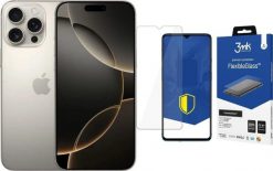 Smartfon Apple iPhone 16 Pro Max 8/256GB Natural Titanium (MYWY3HX/A) + FlexibleGlass. Smartfony Apple. Za 5,653.00 zł.