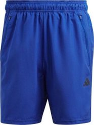 Spodenki męskie adidas Train Essentials Woven Training niebieskie IC6979 2XL 7". Niebieskie szorty sportowe męskie ADIDAS, bez wzorów, sportowe. Za 119.80 zł.