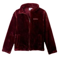 Kurtka COLUMBIA FIRE SIDE SHERPA FULL ZIP Bordeaux. Czerwone kurtki męskie Columbia, bez wzorów, z tkaniny, sportowe, bez ramiączek, bez kaptura. Za 215.27 zł.