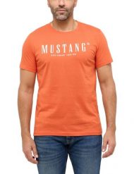 Męski T-Shirt Mustang Style Austin Burnt Ochre 1016264 7105. Brązowe t-shirty męskie Mustang, m, bez wzorów, bez kołnierzyka, bez ramiączek. Za 69.99 zł.