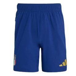 Szorty Italy Tiro Travel. Niebieskie szorty sportowe męskie ADIDAS, bez wzorów, sportowe. Za 219.00 zł.