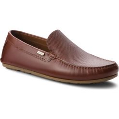 Mokasyny TOMMY HILFIGER - Embossed Leather Mix FM0FM01906 Brandy 601. Brązowe mokasyny męskie Tommy Hilfiger, z materiału. W wyprzedaży za 419.00 zł.