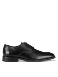 Gino Rossi Półbuty MARTINO-01 125 AM Czarny. Czarne eleganckie półbuty męskie Gino Rossi, ze skóry, wizytowe, bez obcasa, bez zapięcia. Za 359.99 zł.