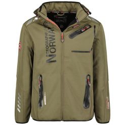 Softshell męski Geographical Norway ROYAUTE DB KAKI-NOIR, khaki. Czarne kurtki softshell męskie Geographical Norway, na wiosnę, m, bez wzorów, z elastanu, trekkingowe. Za 249.00 zł.