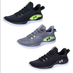 Buty Mężczyzna Under Armour Training Dynamic czarny. Czarne buty do biegania męskie Under Armour, bez wzorów, z materiału, bez zapięcia, do biegania. Za 569.00 zł.