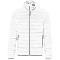Kurtka puchowa Kariban Légère. Białe kurtki męskie KARIBAN, l, bez wzorów, z puchu, bez ramiączek, bez kaptura. Za 277.00 zł.