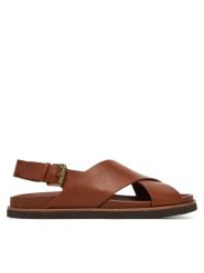 Polo Ralph Lauren Sandały 803961444001 Brązowy. Brązowe sandały męskie Polo Ralph Lauren, ze skóry, bez zapięcia. Za 759.99 zł.