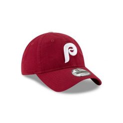 Czapka z daszkiem New Era Phillie MLB Core Classic 2.0. Czerwone czapki męskie New Era, bez wzorów, sportowe. Za 177.00 zł.