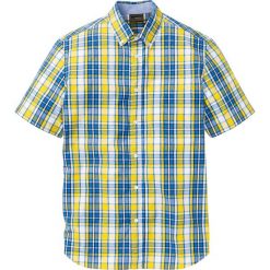 Koszula w kratę bonprix niebiesko-żółto-biały w kratę. Koszule męskie bonprix. Za 49.99 zł.