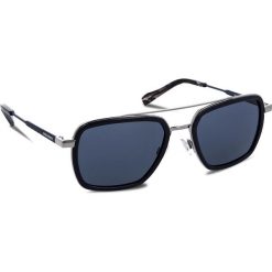 Okulary przeciwsłoneczne BOSS - 0306/S Blue PJP. Niebieskie okulary przeciwsłoneczne męskie Boss, z tworzywa sztucznego. W wyprzedaży za 459.00 zł.