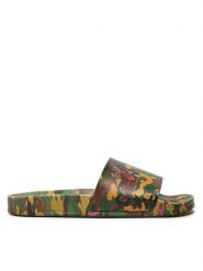 Off-White Klapki OMIC001S22MAT0065700 Zielony. Zielone klapki i japonki męskie OFF-WHITE, bez wzorów, ze skóry. Za 619.99 zł.